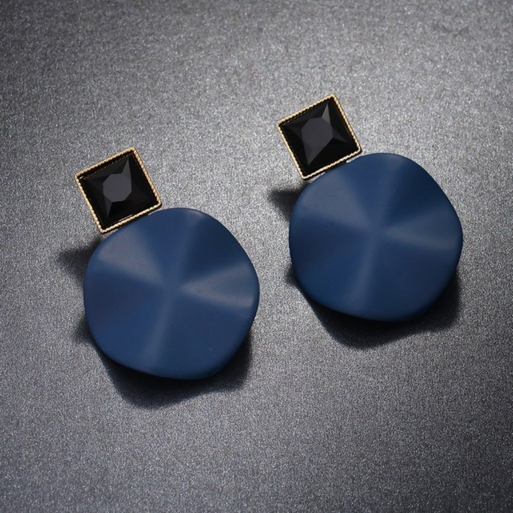 Stud Geometric Blue Earing
